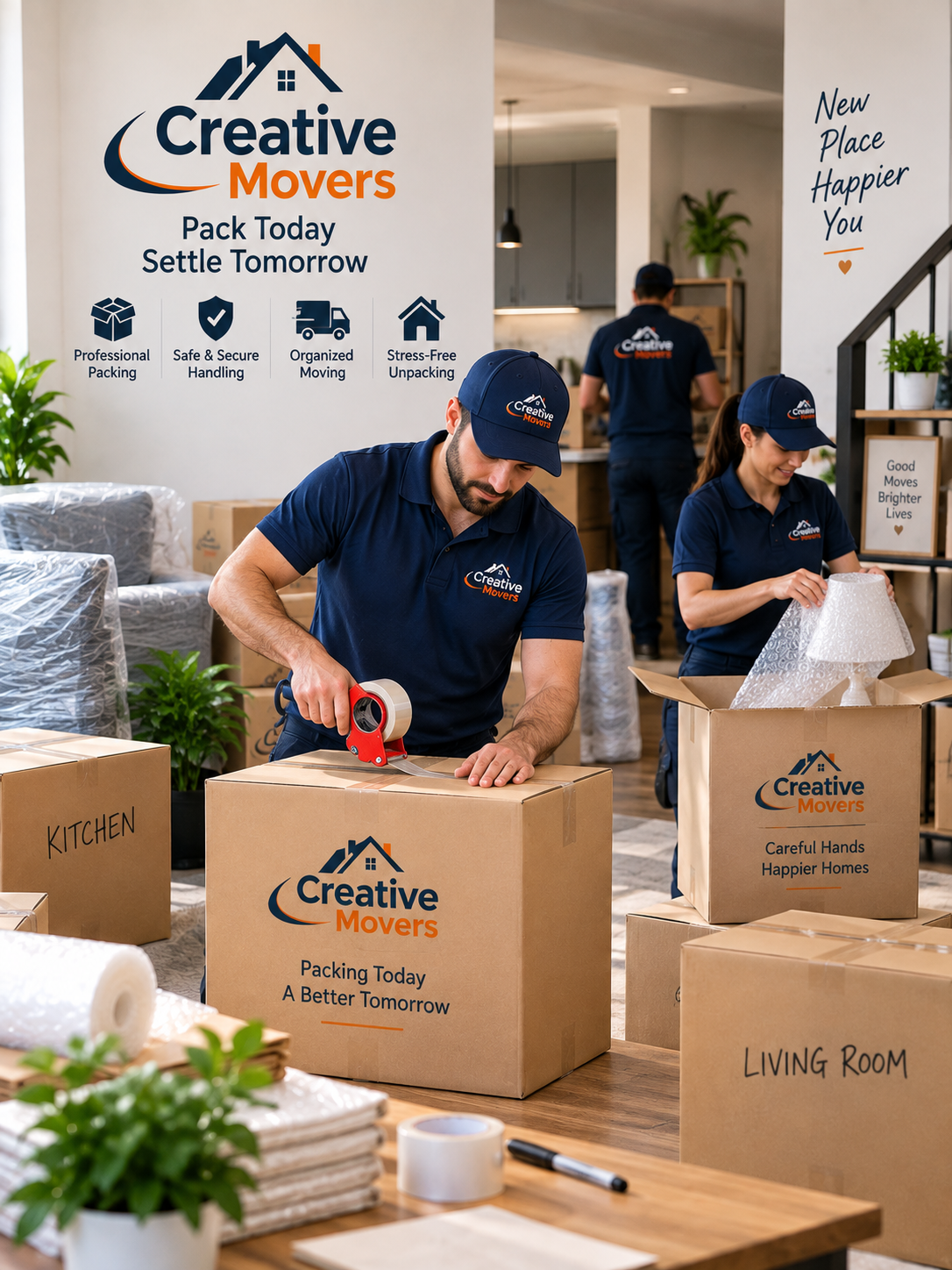 Packing and Unpacking Services - Creative Movers